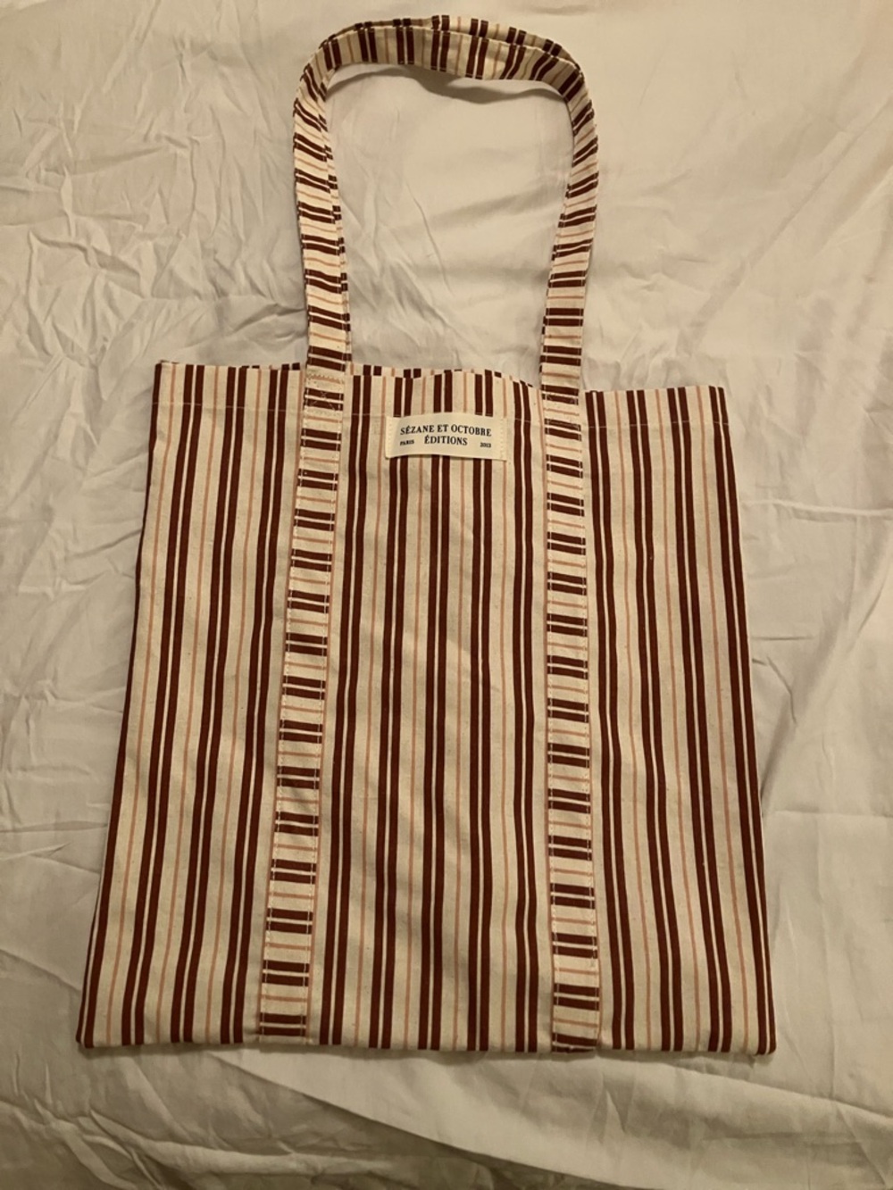 Sezane Cotton Tote Bag